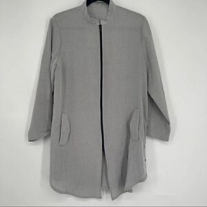 Fridaze linen redefined zip up jacket